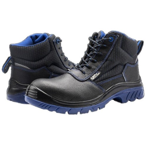 Bota de Seguridad Comp+ S3 Bellota – Piel Negra, Antideslizante y Ligera